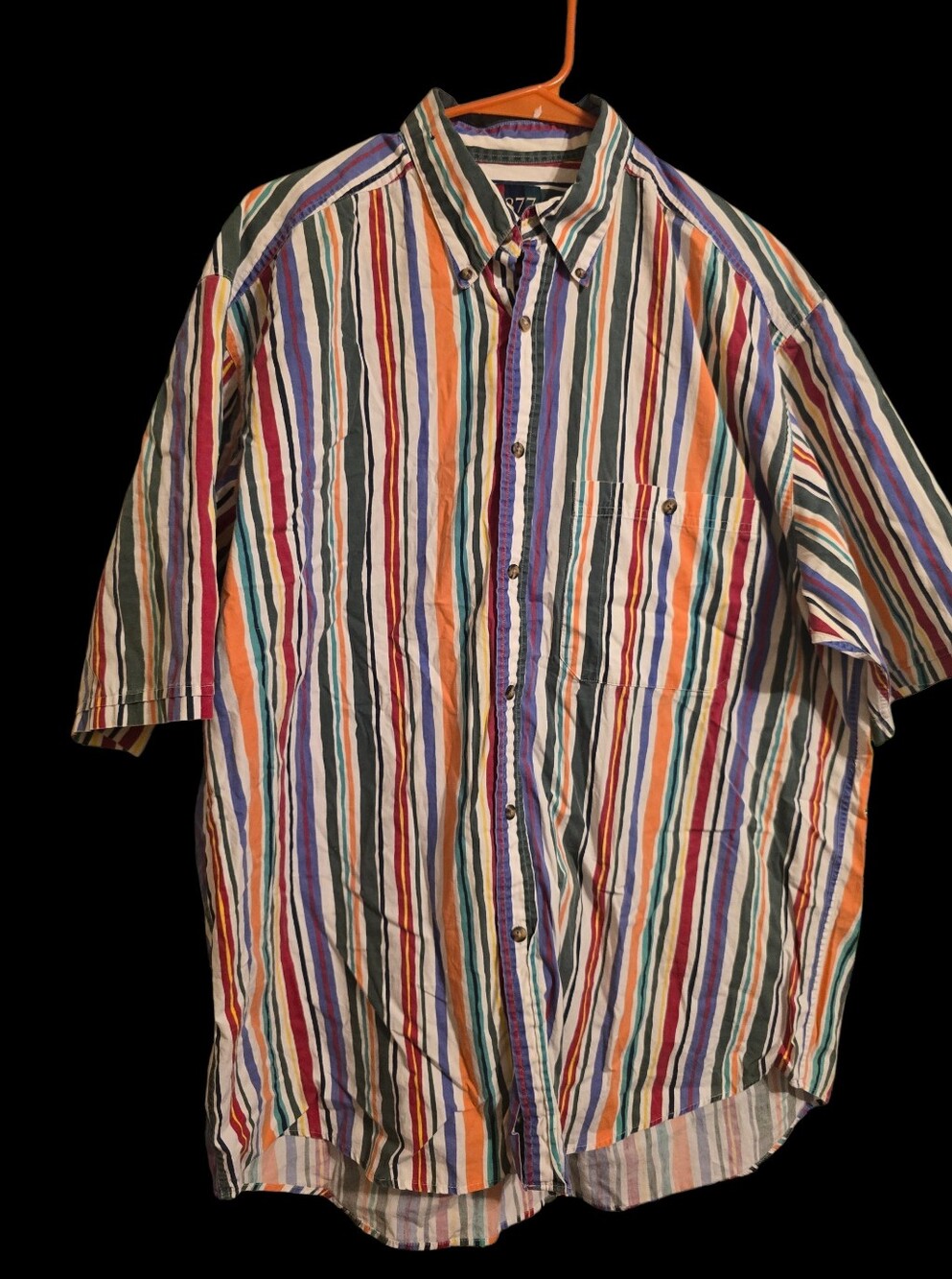 🔥CLEAROUT ADD 3 FIRE LISTINGS FOR 50% Vintage | Colorful Pinstripe Button Down